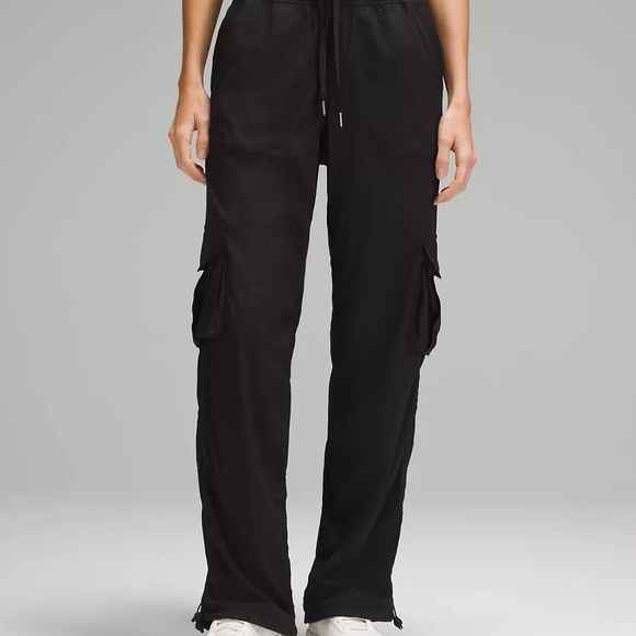 lululemon athletica Pants - Lululemon Dance Studio Mid-Rise Relaxed Fit Cargo Pants BLACK SIZE L